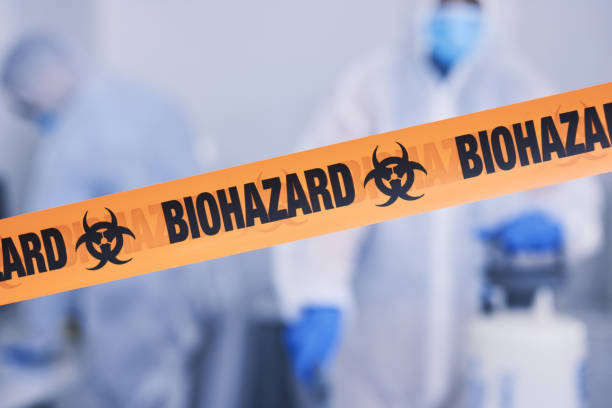 Professional Biohazard Cleanup technician working in Lumberton, TX